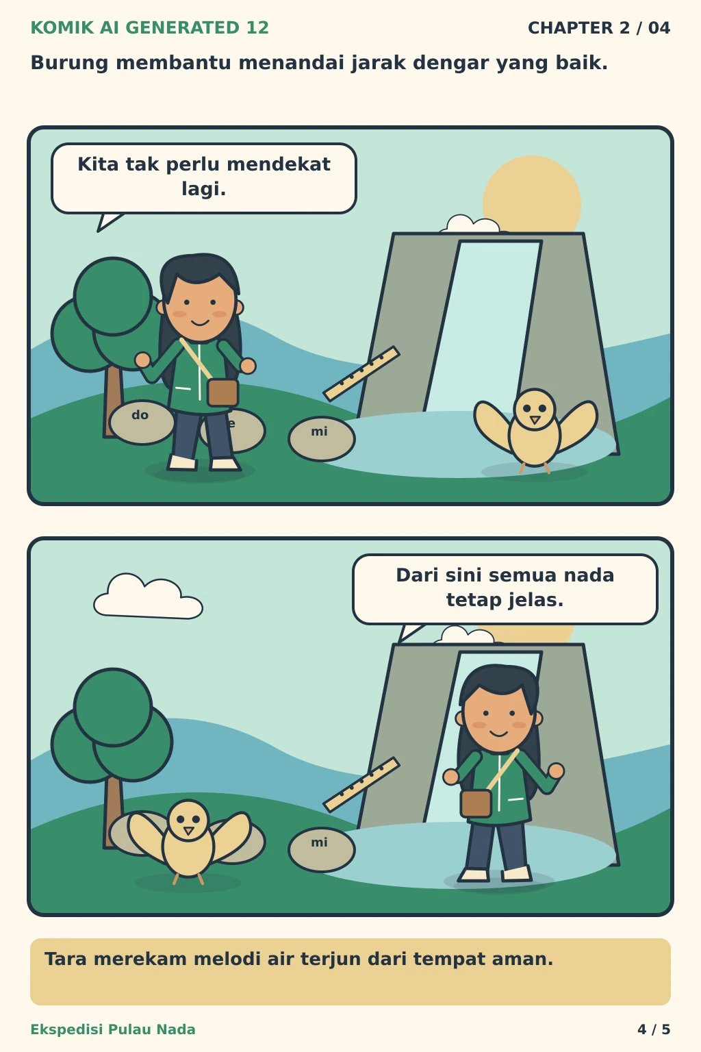 Komik AI Generated 12 Chapter 2 halaman 4 - ilustrasi komik sederhana
