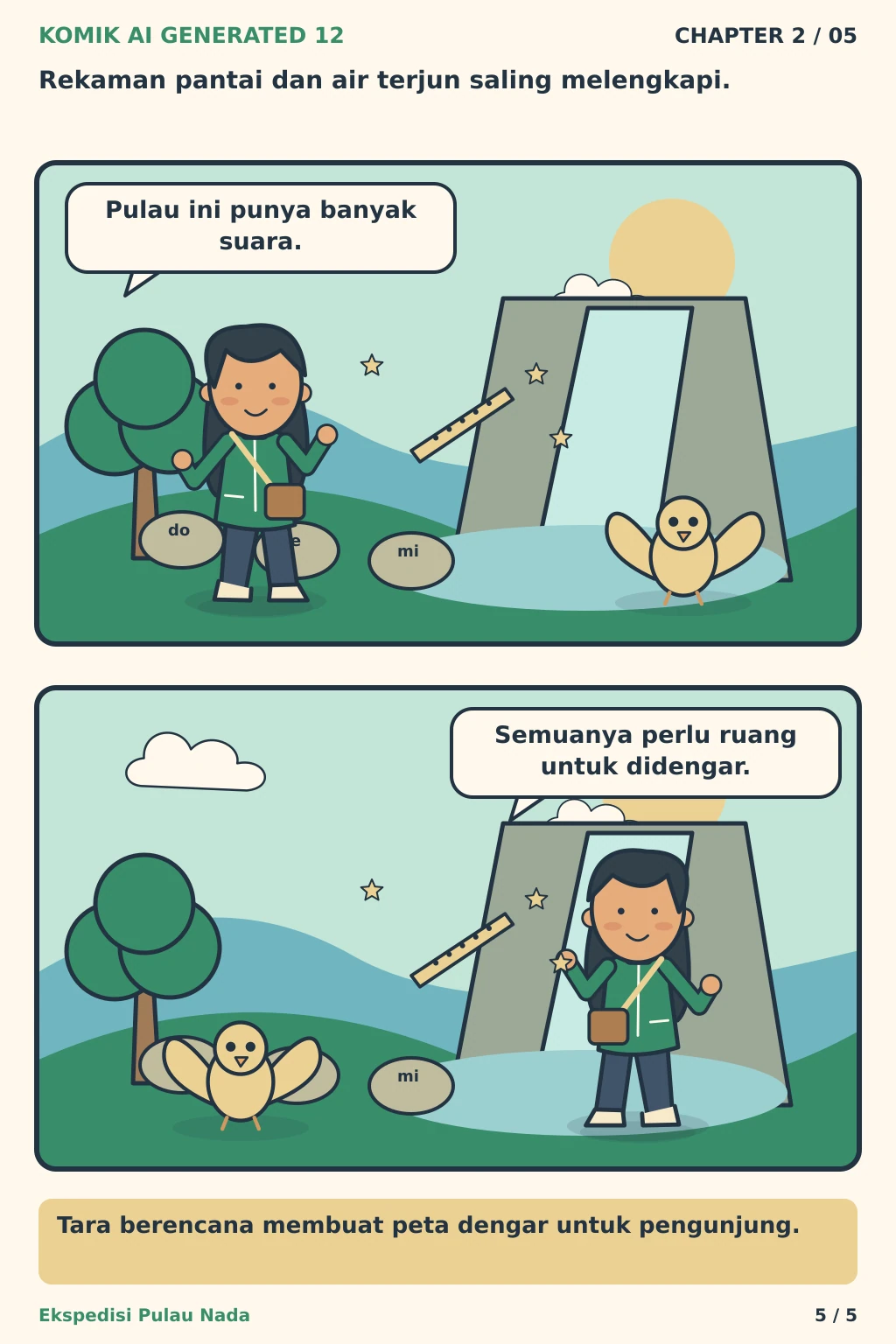 Komik AI Generated 12 Chapter 2 halaman 5 - ilustrasi komik sederhana