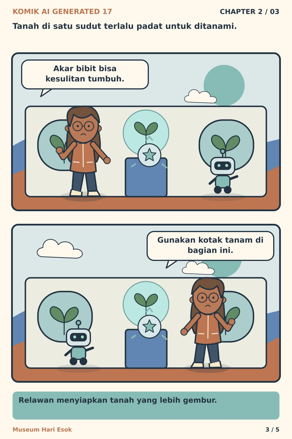 Komik AI Generated 17 Chapter 2 halaman 3 - ilustrasi komik sederhana