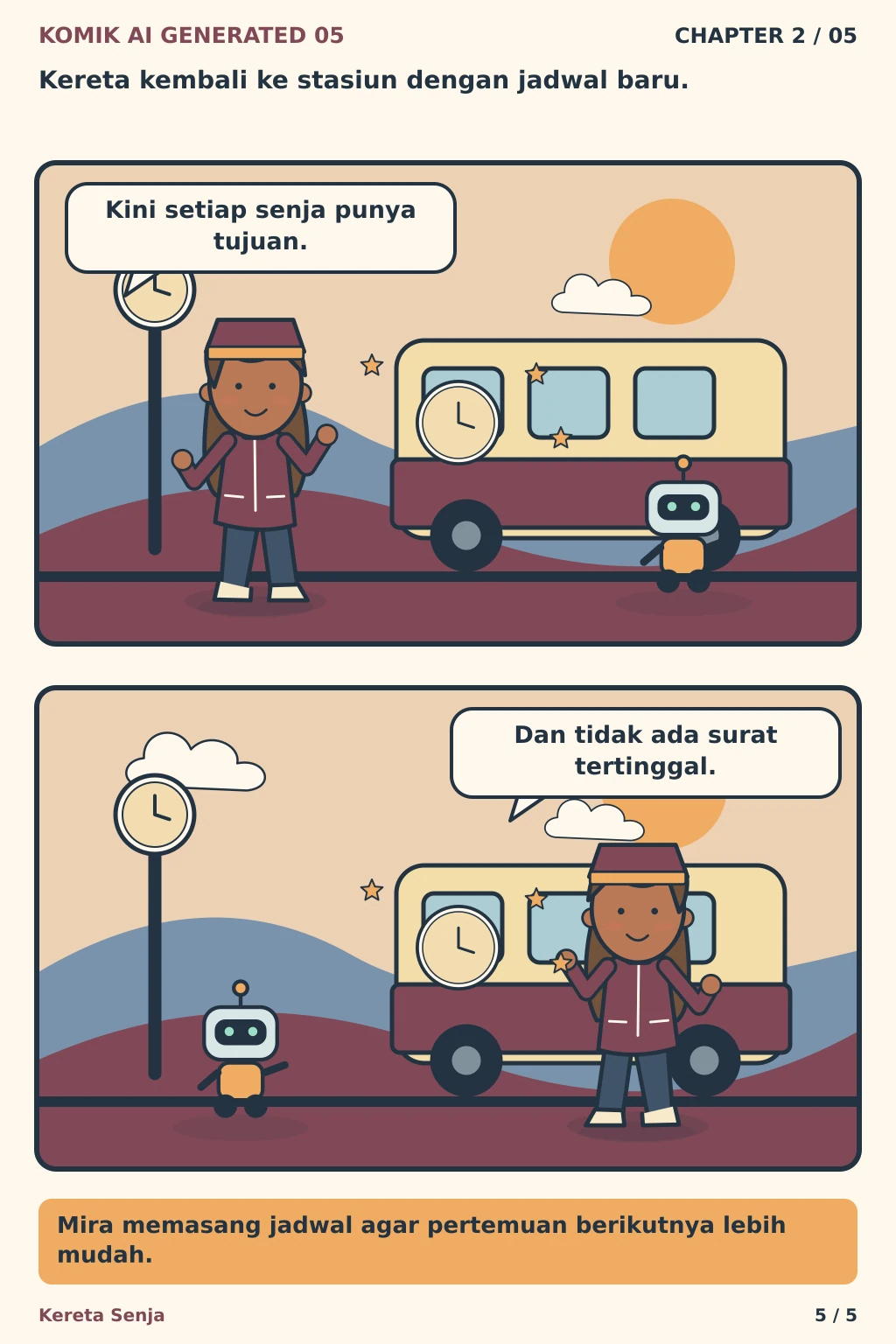 Komik AI Generated 5 Chapter 2 halaman 5 - ilustrasi komik sederhana