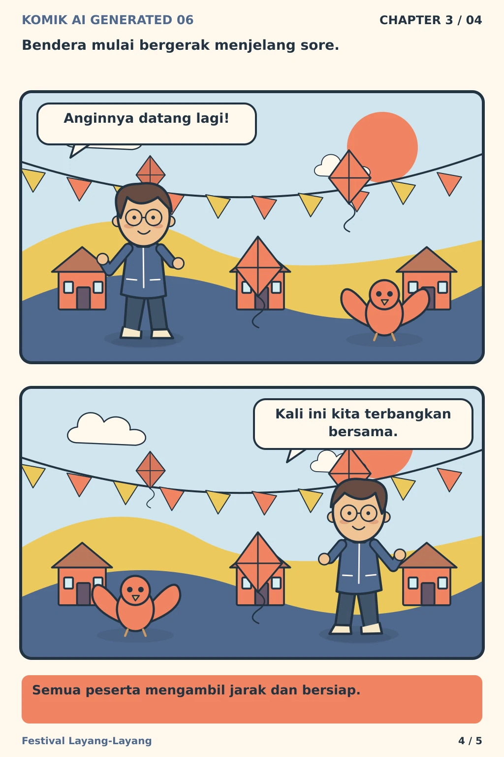 Komik AI Generated 6 Chapter 3 halaman 4 - ilustrasi komik sederhana